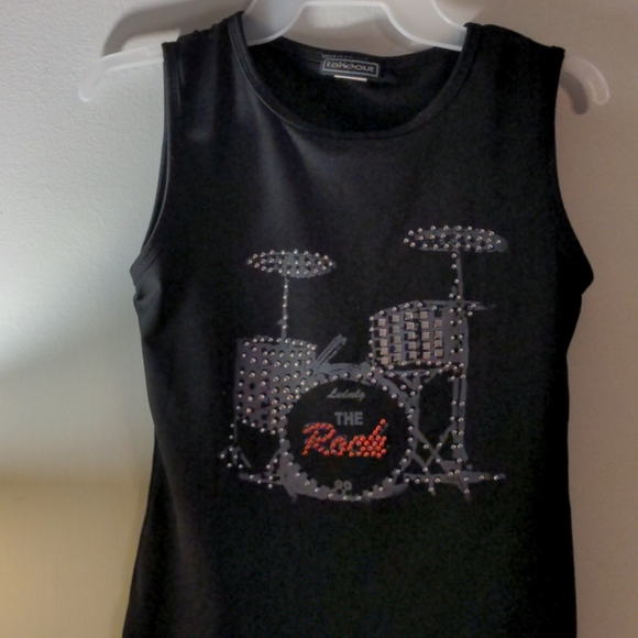 Takeout Tops - Drum set rocker tank top